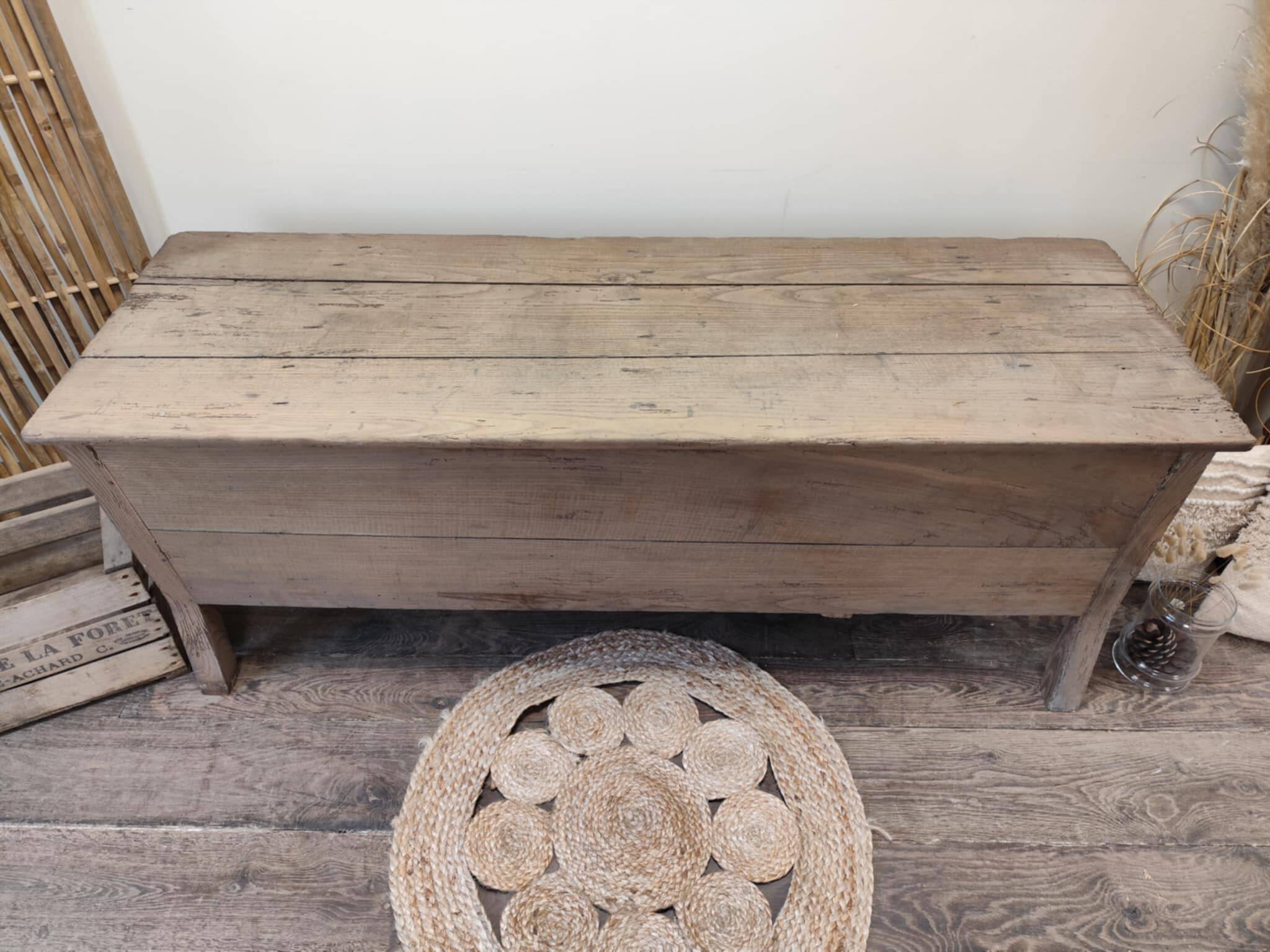 Chest, bench, kneading trough, trunk, solid oak