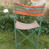 Ancien fauteuil camping vintage