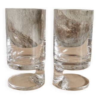Pair of Smoke glass by Joe Colombo