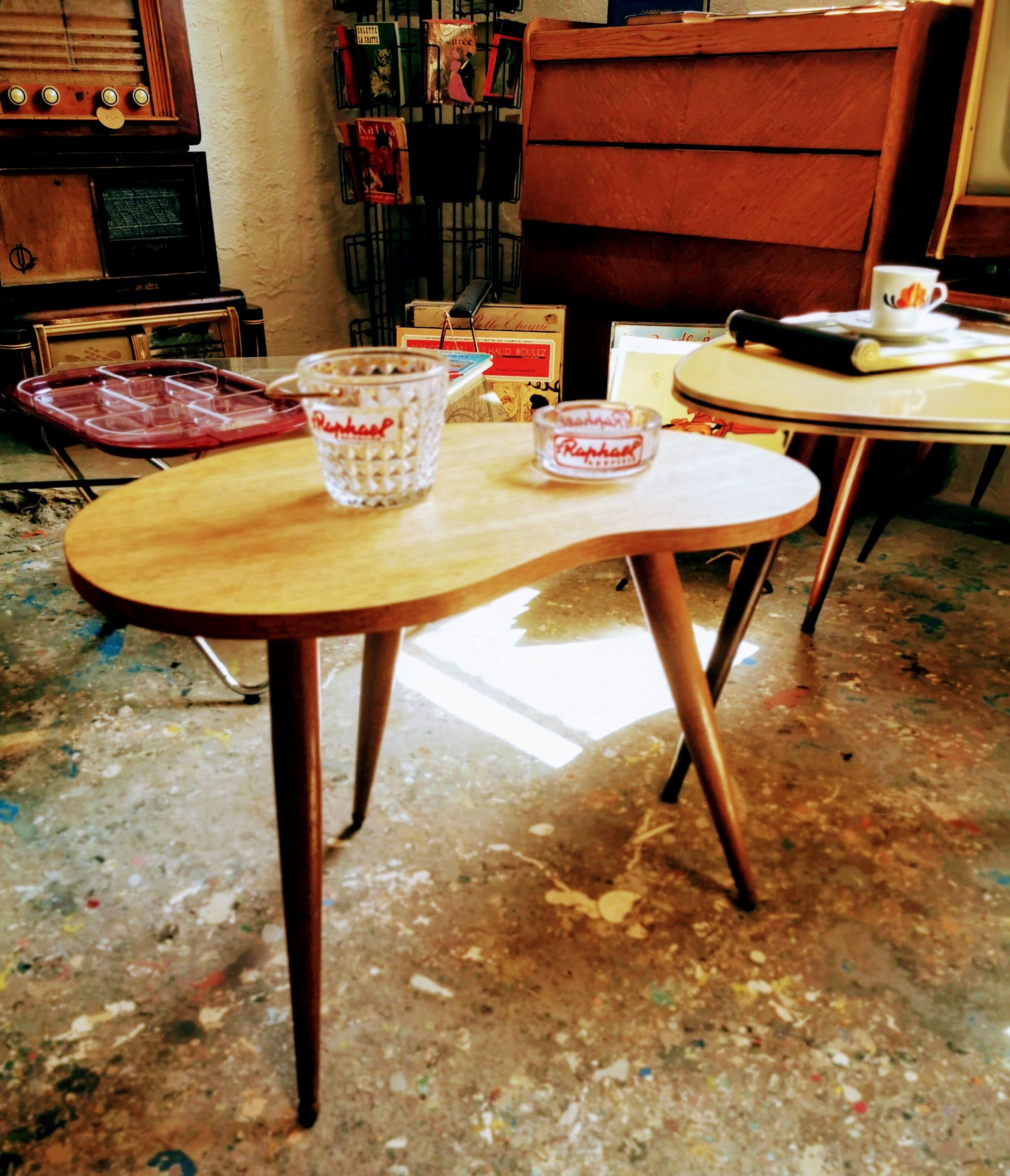 Vintage bean coffee table