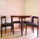 Danish Scandinavian table and chairs by Hans Olsen for Frem Røjle 1960