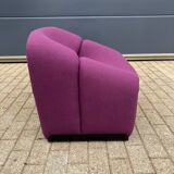 2x Artifort Groovy F598 by Pierre Paulin, Violet, original