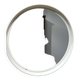 Miroir rond Blanc italien des années 70 par Collezione SALC