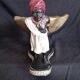 Centerpiece with African characters, plaster, resin and wood