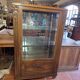 Vitrine art déco en acajou années 1930