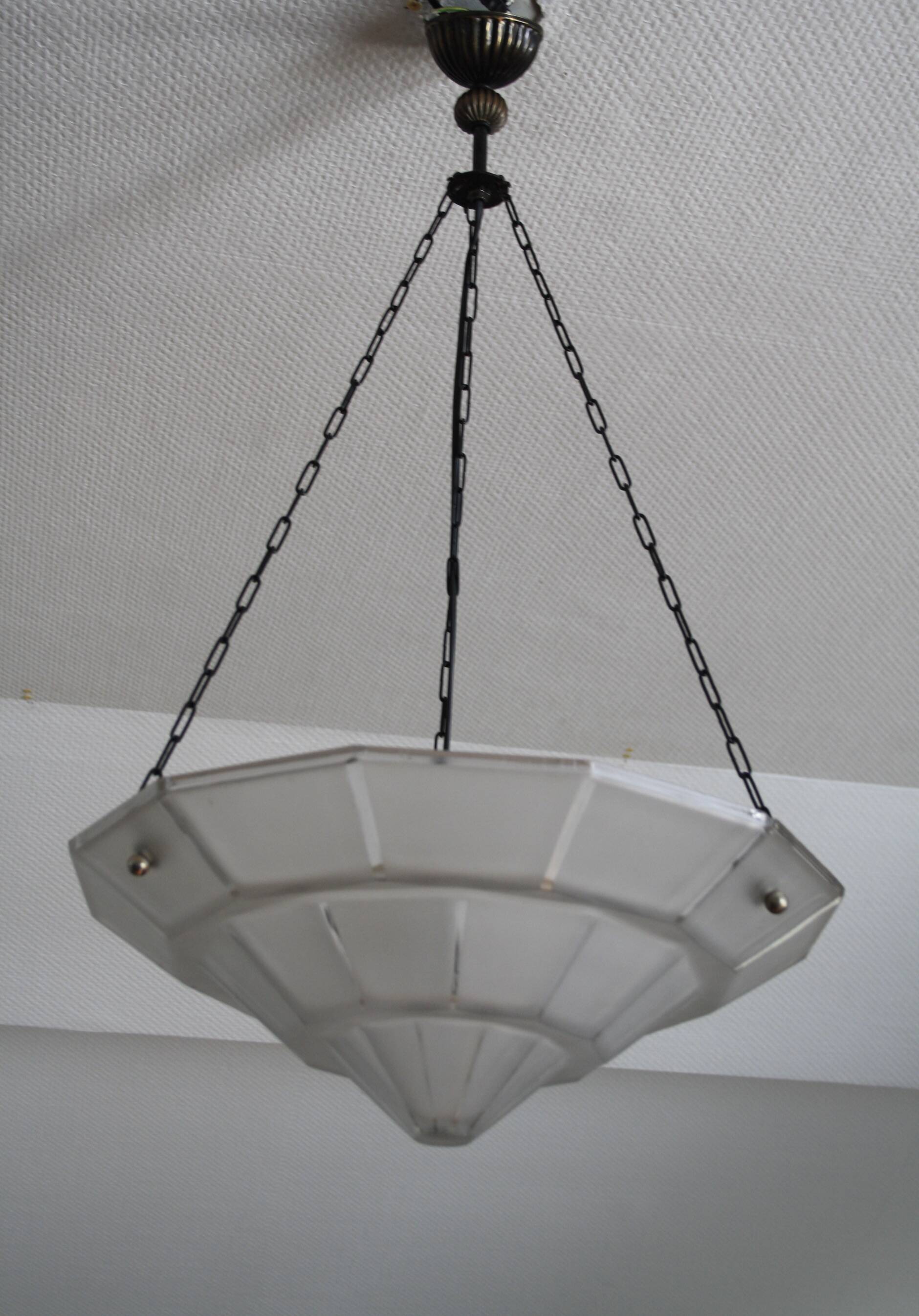 Art Deco coupe pendant light