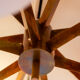 Lustre en laiton et opaline