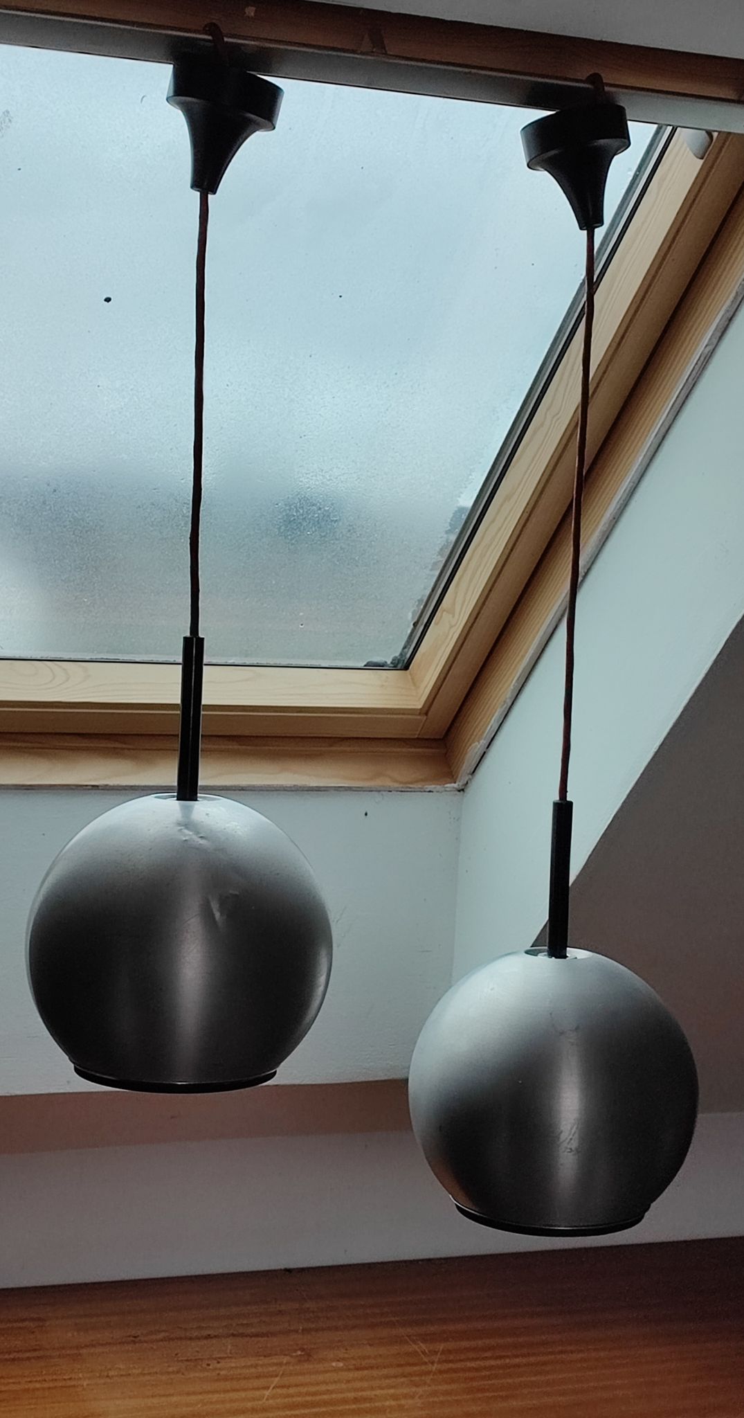 Duo de suspensions aluminium Erco 1970