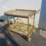 Rolling table, formica serving trolley