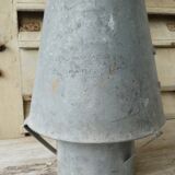 Old zinc fireplace hat