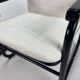 Set of two postmodern black and white armchairs, 1980s