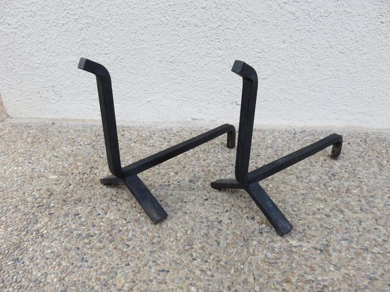 Pair of zoomorphic minimalist channels 60s