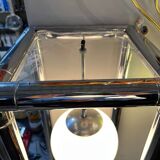 70's chrome design floor lamp shelf