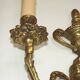 Large Vintage French Empire Style Bronze Double Wall Light With Urn Detail 4887