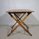 Vintage Solid Wood Folding Garden Furniture Set, Set of 3, 1970s