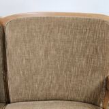 70s three seater sofa in beech