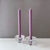 Orrefors Orion candle holder, glass candle holder, scandinavian design