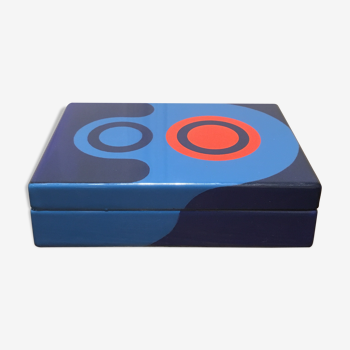 Numbered enamel box by Jean Neuhaus S.A on a drawing by Jacques Tissinier (1936-2018)