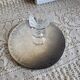 Silver-plated metal trivet English