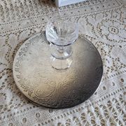 Dessous de plat en métal argenté anglais