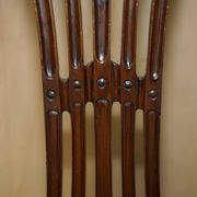 Antique George Hepplewhite captain's chair 1880 leather