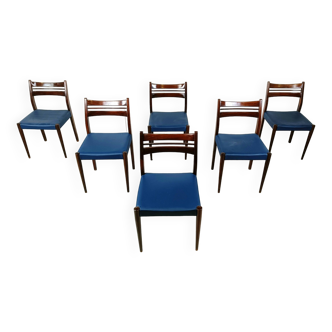 Chaises de salle à manger danoises vintage, 1960