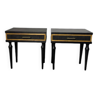 Lot de deux tables de chevet 60´s