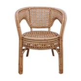 Chaise en rotin style bohème