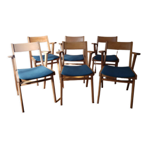 Série de 6 chaises bridge