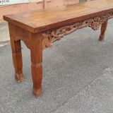 Solid teak console