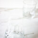 Paire de verres à whisky en verre taillé