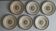 KG Lunéville - 6 flat plates made of ironstone monogrammed "C"
