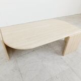 Vintage travertine coffee table, 1970s