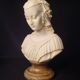 Bust of Angelica Maria by Gianneli Faux Alabaster on Marble