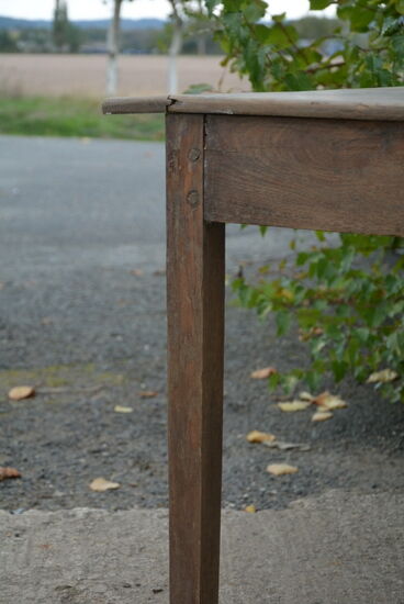 Solid oak farm table