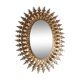 Miroir soleil doré vintage