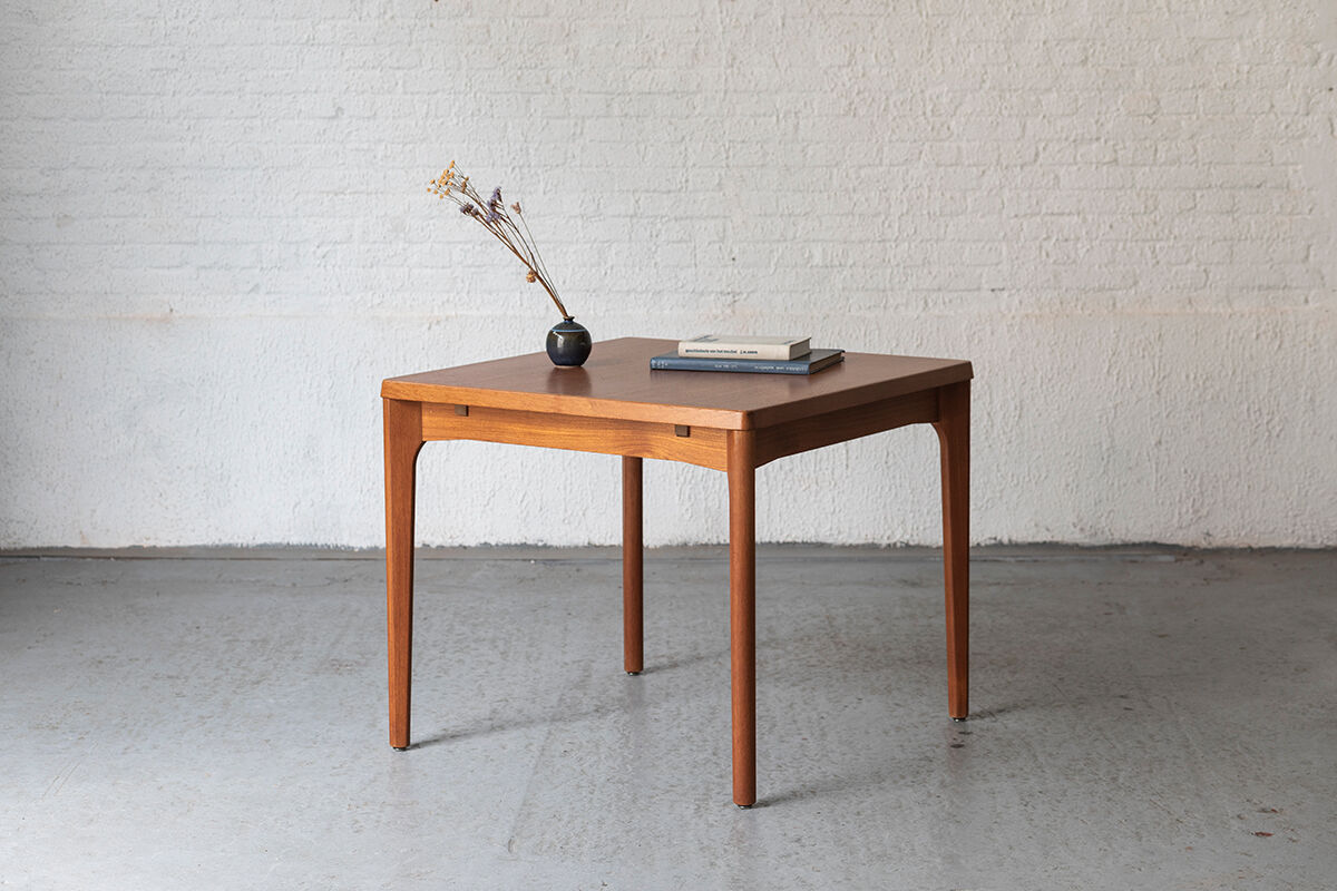 Extendable square dining table by Vejle Stole Møbelfabrik, Denmark 1960’s