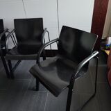 Thonet S320 black chairs