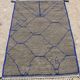 Berber carpet taupe and majorelle blue 200x308cm