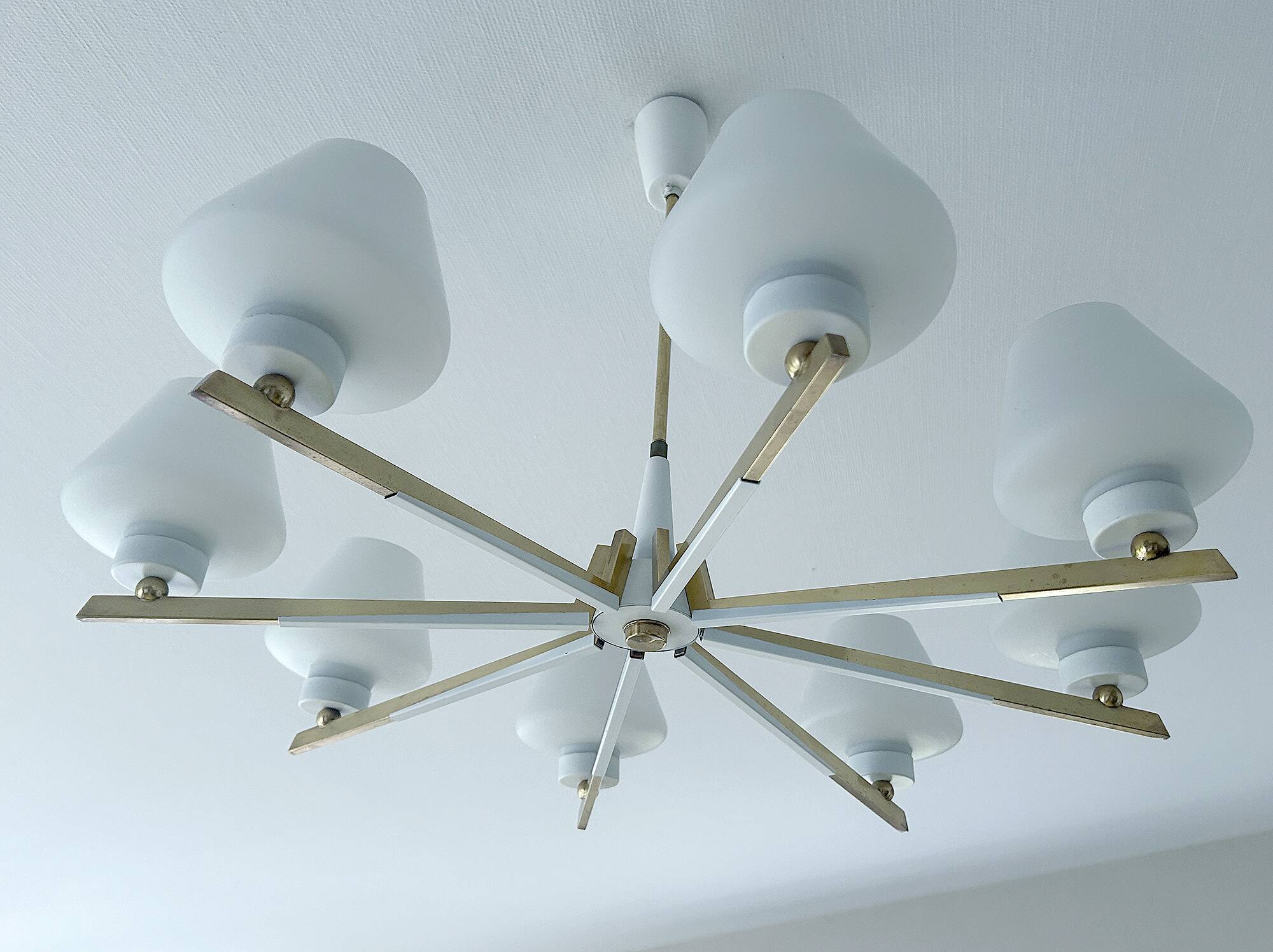 Large Mid Century Italian Pendant Light
