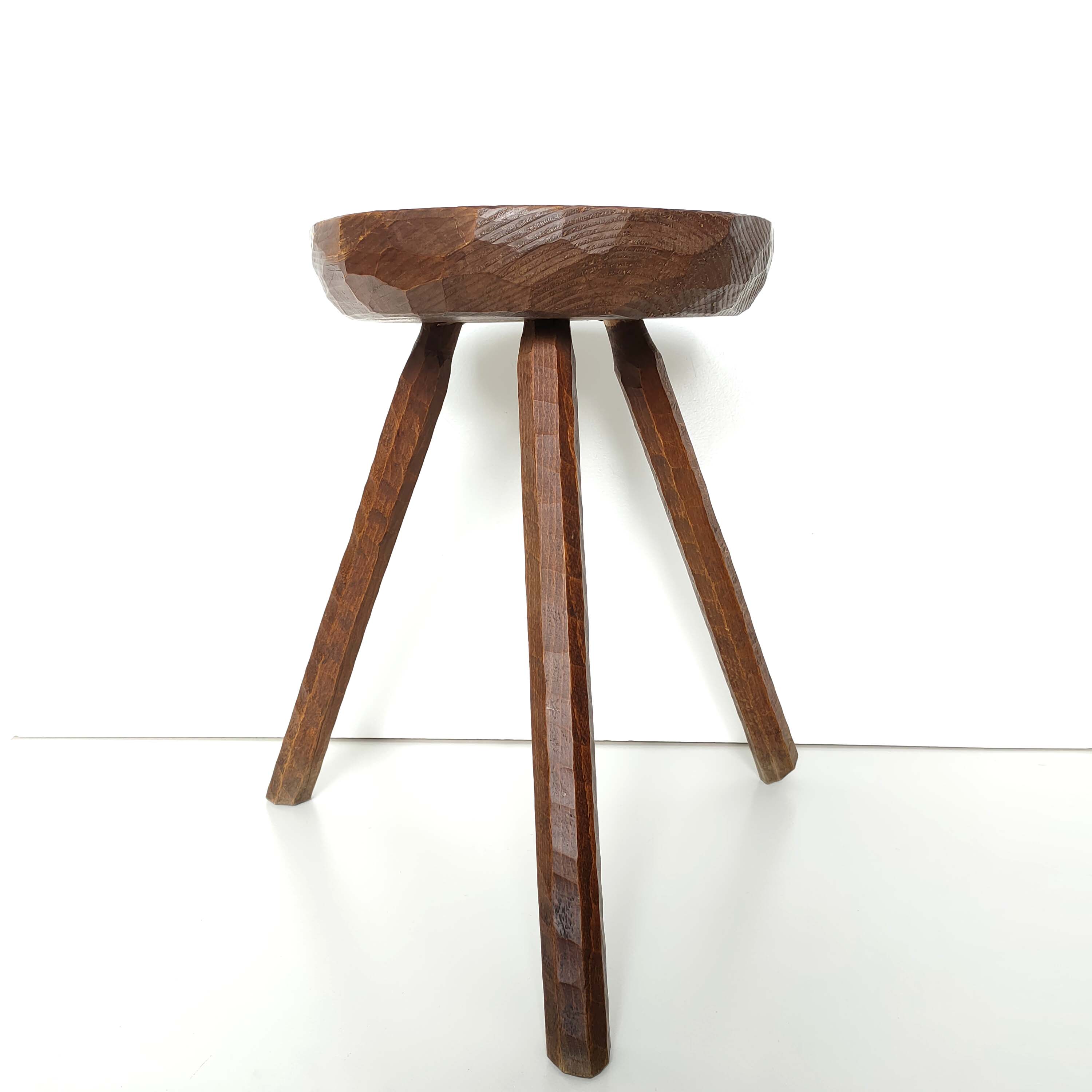 Wood tripod stool