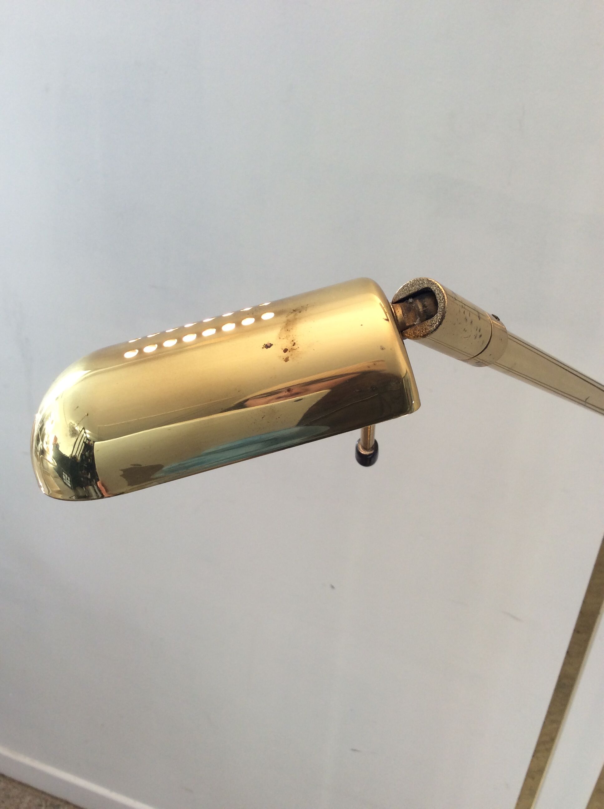 Deknudt brass floor lamp from the 70s