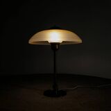 Danish Mid Century Brass Glass Desk Table Lamp Fog & Mørup, 1950s