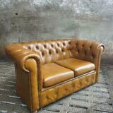 Old Chesterfield sofa 2 seater 140 cm