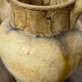 Antique stoneware pitcher signed Denbac