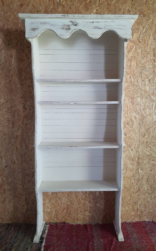 White patinated oak shelf