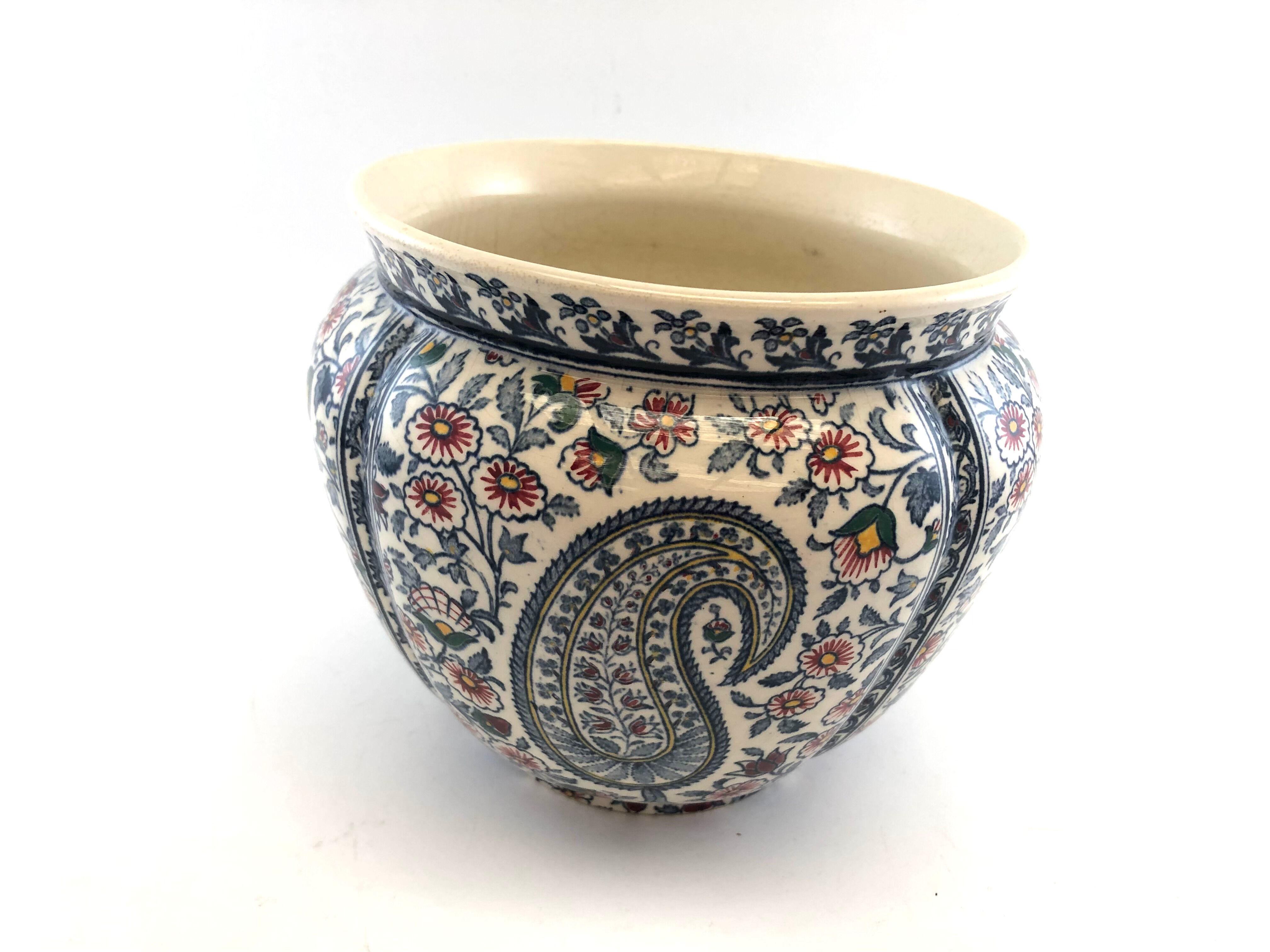 Cache Pot Gien decoration bothée or cashmere