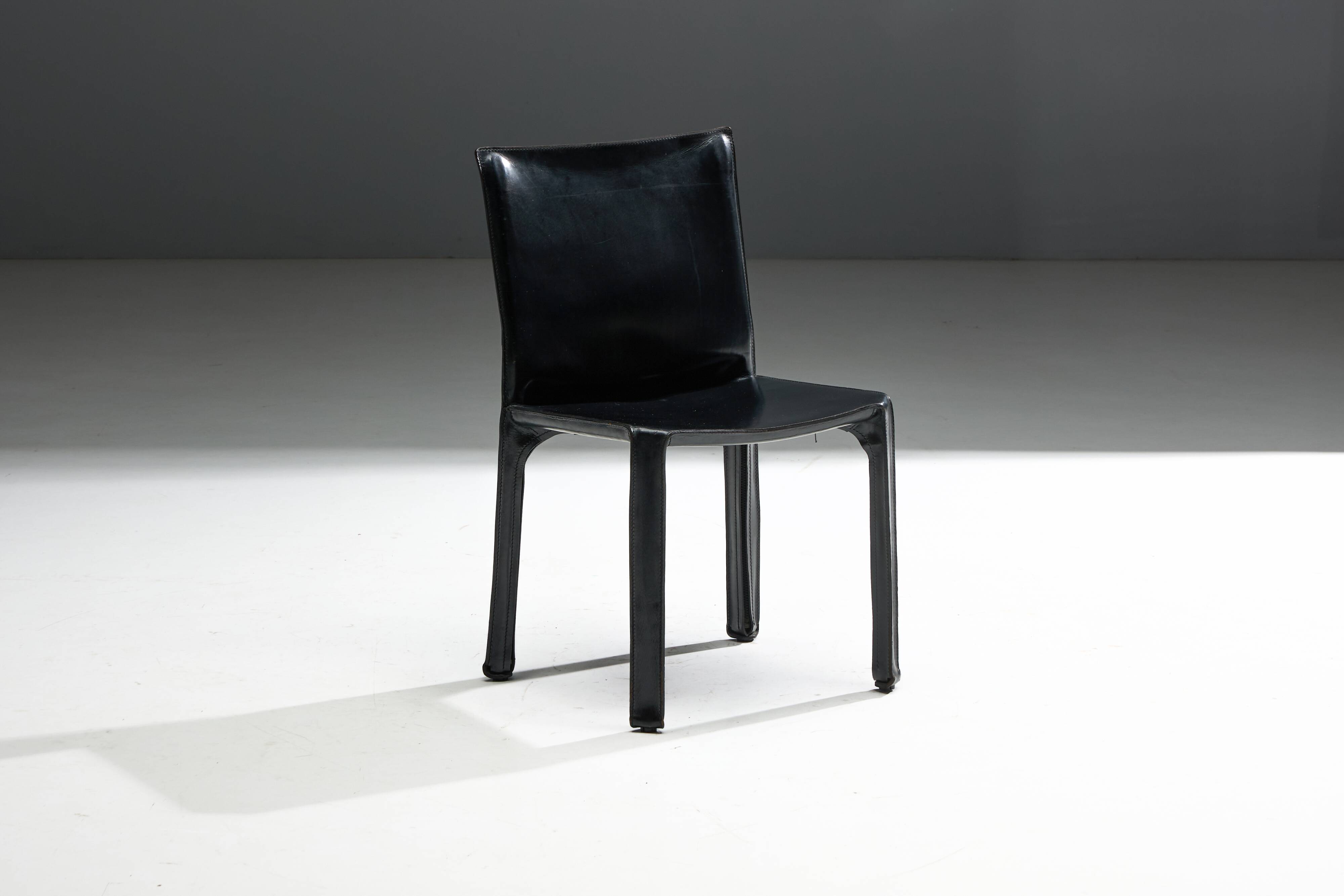 CAB 412 Chairs by Mario Bellini for Cassina, Italy, 1970s