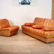 De Sede DS-85 daybed and lounge chair in cognac leather, 1960s