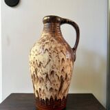 Large West Germany ceramic pitcher vase from the 70s